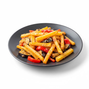 Картофель фри с овощами