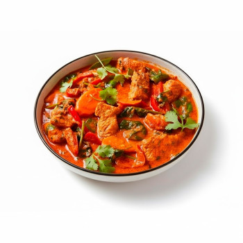 Красный карри с курицей 